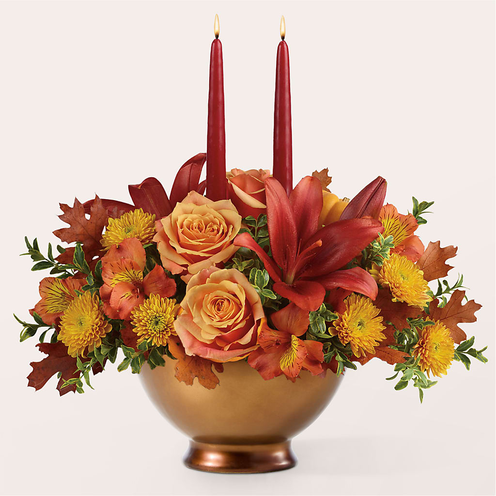 Harvest Table Centerpiece –  The Flower Place, Bradenton FL