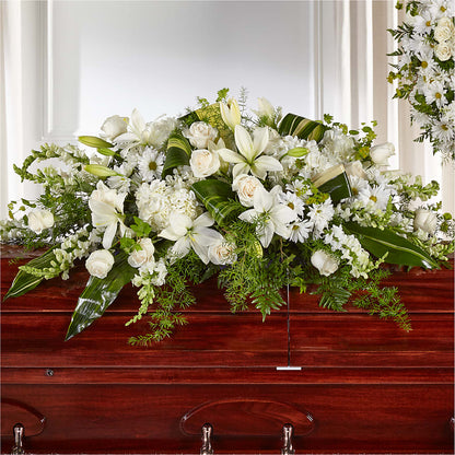Abundance Casket Spray – THE FLOWER PLACE, Bradenton FL