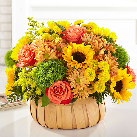 Harvest Sunflower Basket –  King Wholesale Flowers Co, Bradenton FL