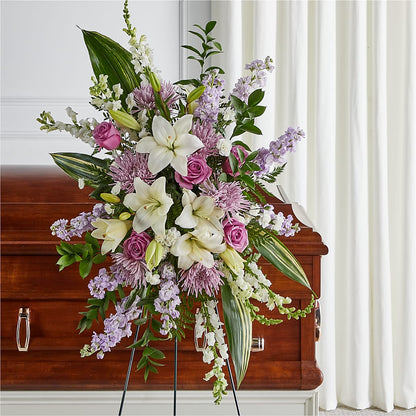 Grateful Hearts Standing Spray – THE FLOWER PLACE, Bradenton FL