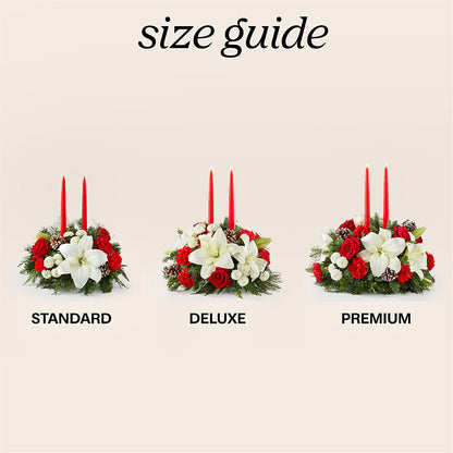 Seasonal Festivities Centerpiece –  King Wholesale Flowers Co, Bradenton FL