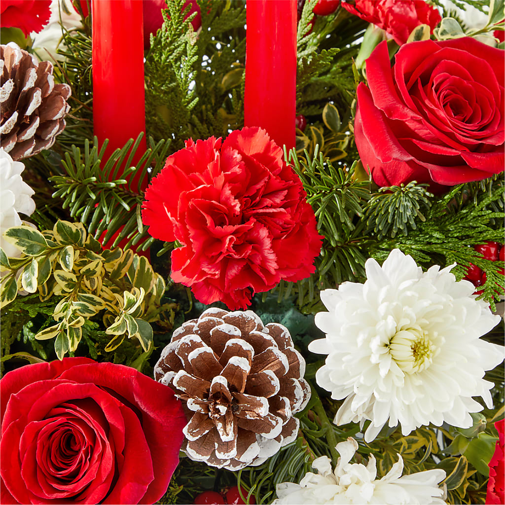 Holiday Soiree Centerpiece –  King Wholesale Flowers Co, Bradenton FL