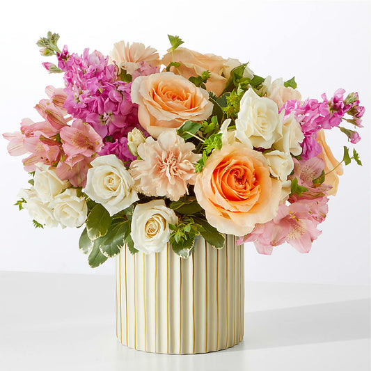 Paradise Bouquet with Ivory Vase –  King Wholesale Flowers Co, Bradenton FL