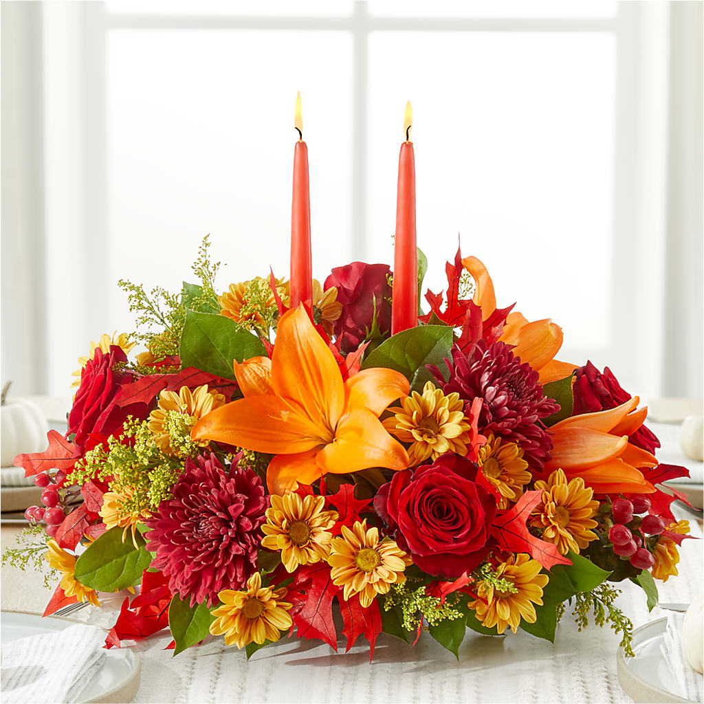 Autumn's Embrace Centerpiece –  King Wholesale Flowers Co, Bradenton FL