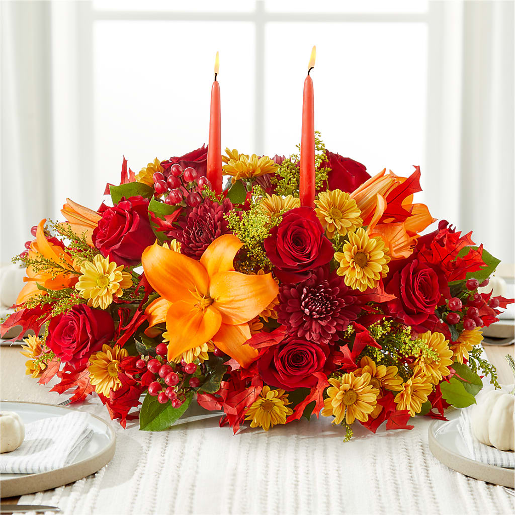 Autumn's Embrace Centerpiece –  King Wholesale Flowers Co, Bradenton FL