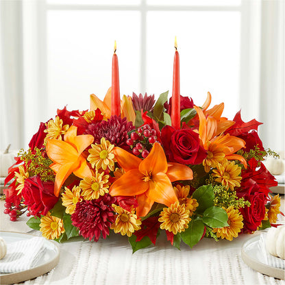 Autumn's Embrace Centerpiece –  King Wholesale Flowers Co, Bradenton FL